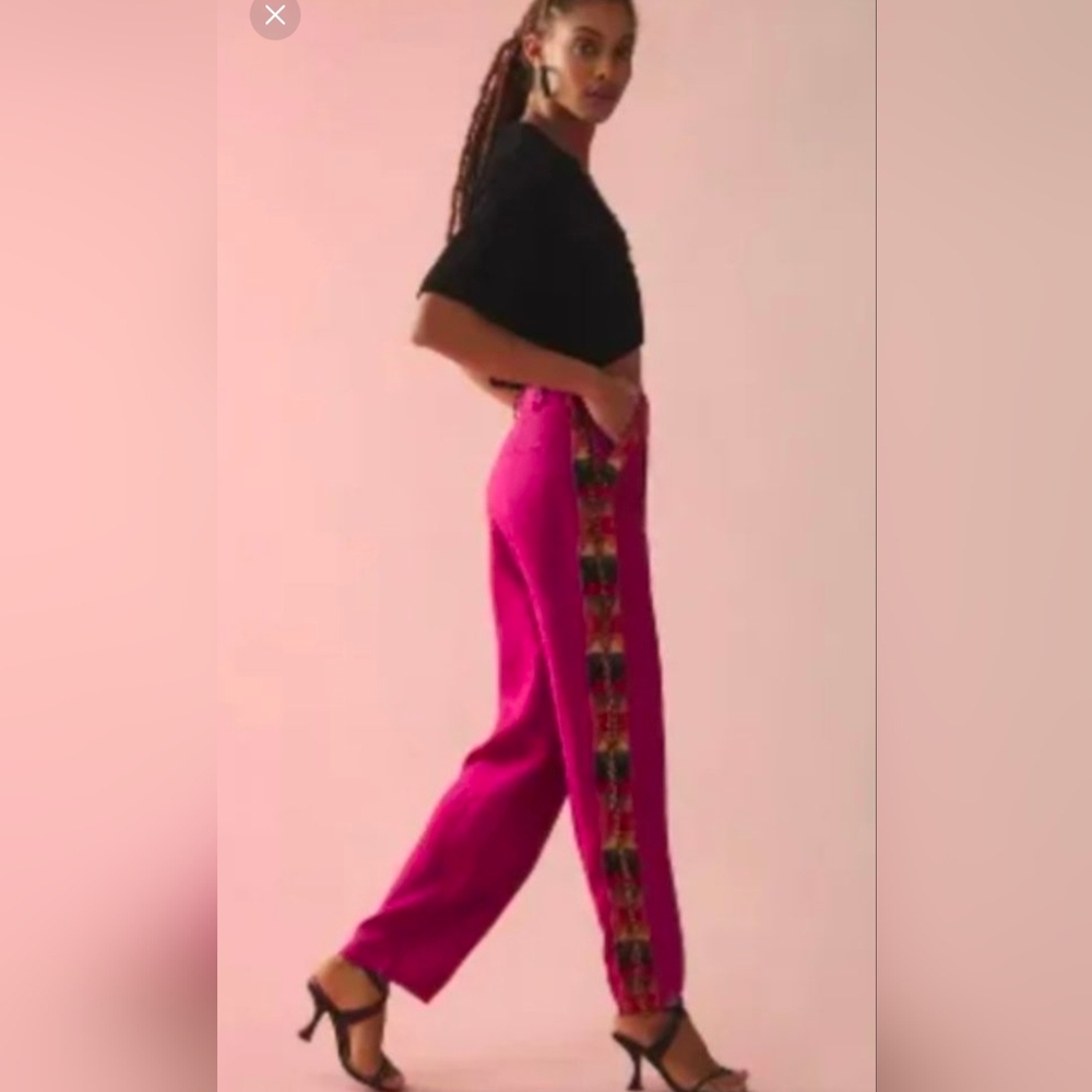 FARM Rio Pink Joggers with Colorful Side Detail